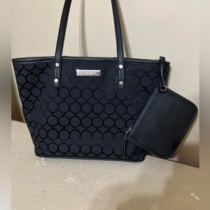 Nine west black shoulder bag